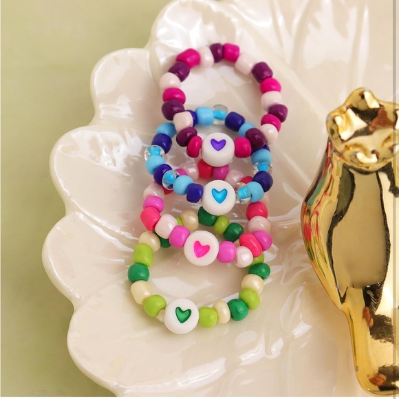 5for$10 Shinus Boho Seed Beads Rings Boho Handmade Beaded Trendy Finger Jewelry - Picture 6 of 6